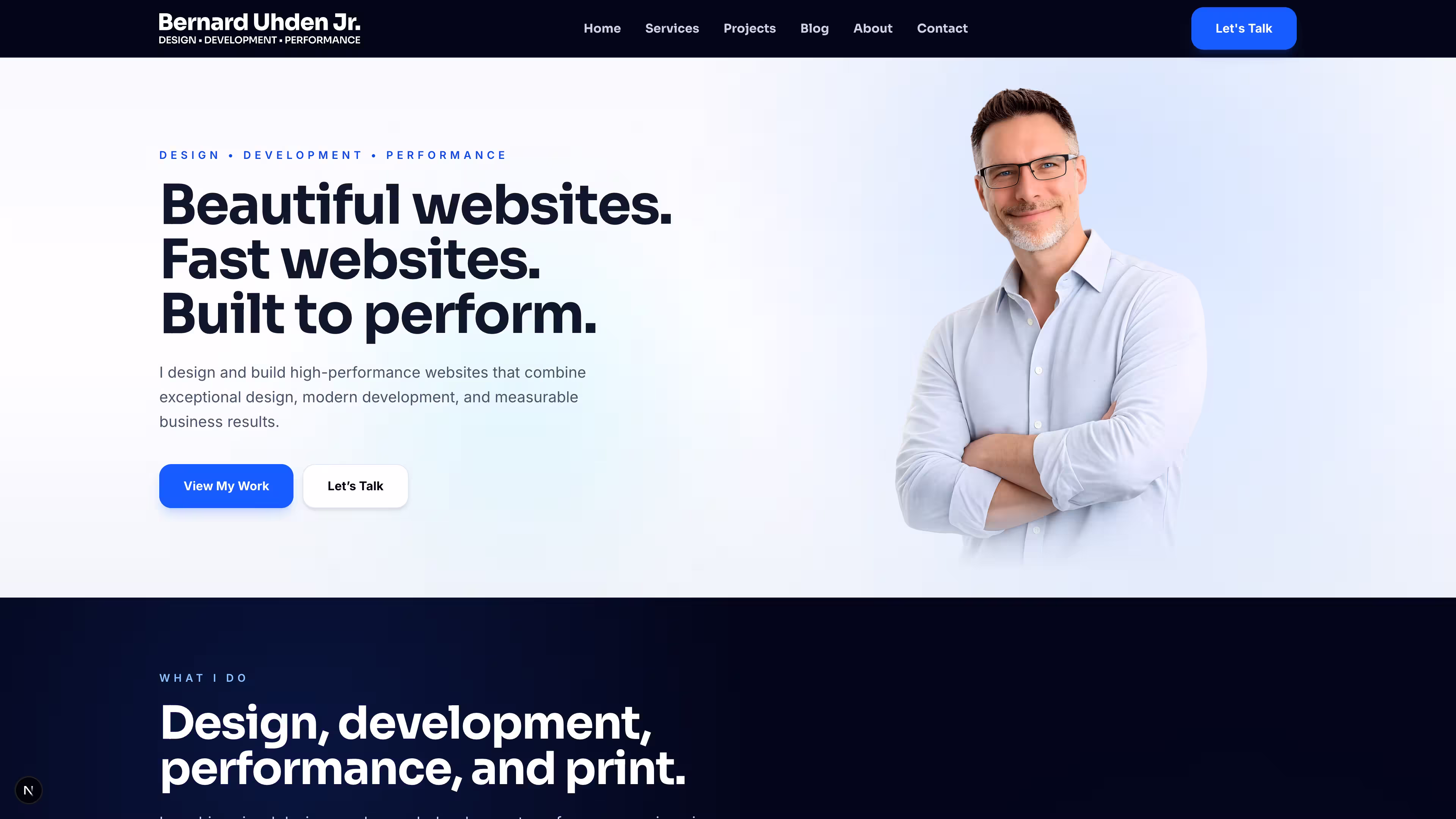 Portfolio Website screenshot